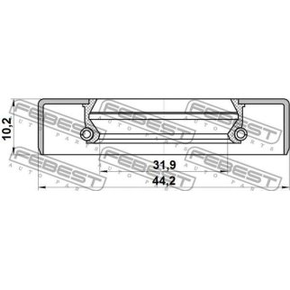 95GDS34441010X_сальник полуоси! передней Nissan Patrol 87-10 фото