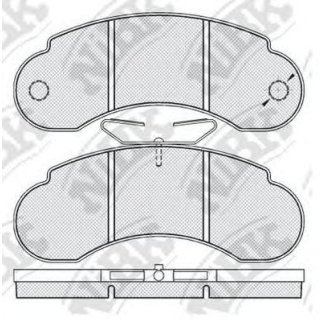 Колодки тормозные MERCEDES G (W463)/RENAULT Trafic (90-) передние NIBK фото