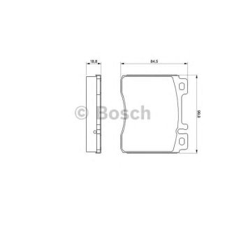 Колодки тормозные передние к-кт BOSCH 0 986 460 976 фото