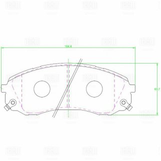 Колодки торм. для а/м Haval H9 (17-) диск. перед. TRIALLI PF 2326 фото 3