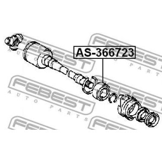 Подшипник полуоси FEBEST AS-366723 фото