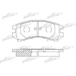Колодки тормозные дисковые передн NISSAN: SUNNY I 86-88, SUNNY I Traveller 82-86, SUNNY II 86-90, SUNNY II Hatchback 86-91, SUNNY II Traveller 86-91, SUNNY II купе 87-91, S фото
