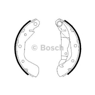 Колодки барабанные к-кт BOSCH 0 986 487 613 фото