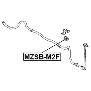 Втулка (сайлентблок) переднего стабилизатора FEBEST MZSB-M2F фото 2