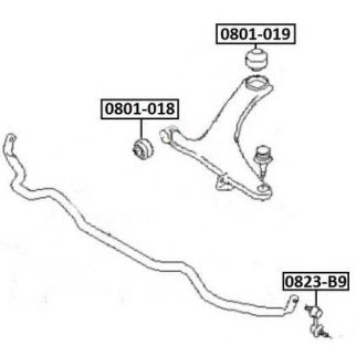 Сайлентблок ASVA 0801-019 фото