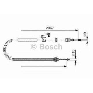 Трос стояночного тормоза правый BOSCH 1 987 482 134 фото