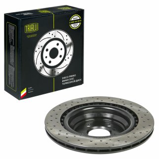 Диск торм. для а/м Mercedes GLE (W166) (15-)/M (W166) (11-) зад. d=330 (перф./окраш.) (DF 190415) фото 2