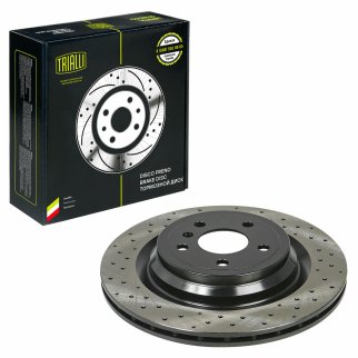 Диск торм. для а/м Mercedes GLE (W166) (15-)/M (W166) (11-) зад. d=330 (перф./окраш.) (DF 190415) фото