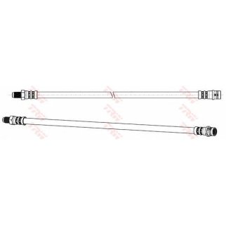 Шланг тормозной передний TRW PHB573 фото