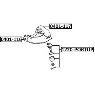 Сайлентблок ASVA 0401-117 фото
