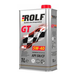 Масло моторное ROLF GT 5W40 A3/B4 SN/CF (метал.) синт. 1л фото