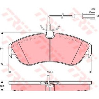 Колодки тормозные передние к-кт TRW GDB1426 фото