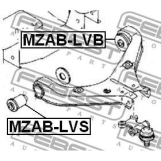 Сайлентблок задний переднего рычага (гидравлический) фото