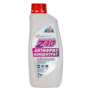 Антифриз красный G-12++ AGA-Z40 концентрат 1кг фото