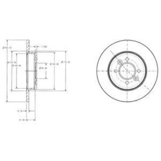 Диск тормозной DELPHI BG2694 фото