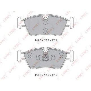 Колодки тормозные передние к-кт LYNXauto BD-1422 фото