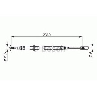 Трос ручного тормоза фото