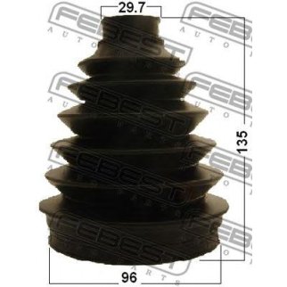 Пыльник шрус наружный комплект pvc 96x135x29.7 фото