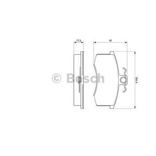 Колодки тормозные передние к-кт BOSCH 0 986 491 700 фото