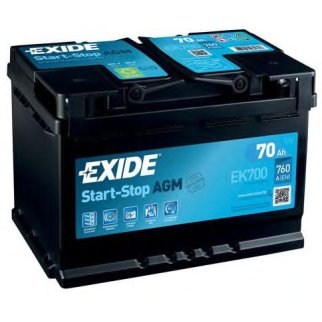 Аккумуляторная батарея EXIDE EK700 фото