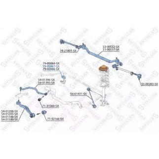 79-00067-SX_втулка стабилизатора переднего! d24 BMW E34 1.8i-2.5TDs 90-97 спорт.подв. фото
