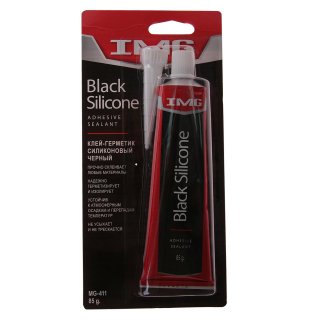 Клей-герметик IMG силиконовый черный 85гр фото