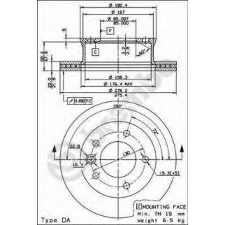 Диск тормозной Standard перед LCV фото
