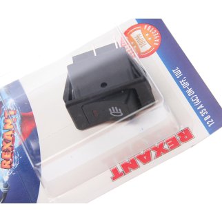 Выключатель клавишный 12V 35А с красной подсветкой REXANT фото 1