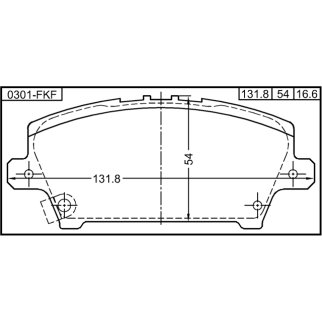 Колодки передние HONDA CIVIC FD 4D 2006-2012 0301-FKF фото 2