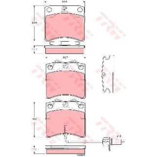 Колодки тормозные дисковые перед LCV фото