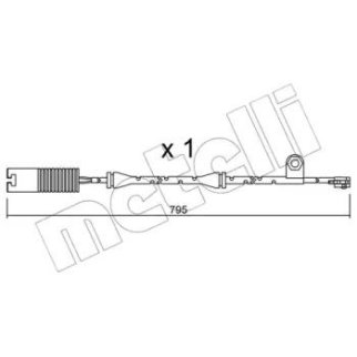 Датчик износа колодок METELLI _SU.152 фото