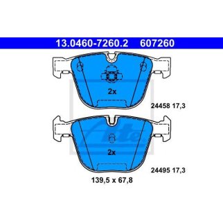 Колодки тормозные задние дисковые к-кт ATE 13.0460-7260.2 фото