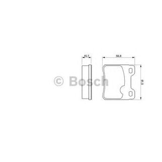 Колодки тормозные задние дисковые к-кт BOSCH 0 986 460 955 фото