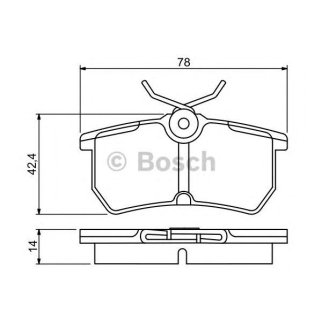 Колодки тормозные задние дисковые к-кт BOSCH 0 986 495 227 фото