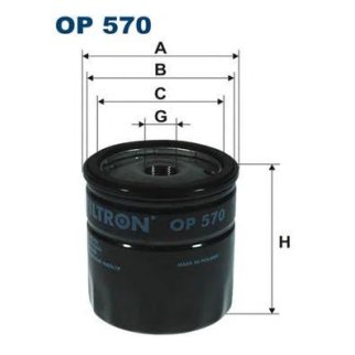 Фильтр масляный FILTRON OP 570 фото