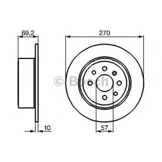 Диск тормозной задний BOSCH 0 986 478 420 фото