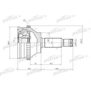 Шрус привода PATRON PCV2066 фото