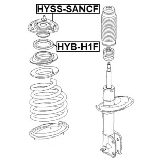 Опора переднего амортизатора FEBEST HYSS-SANCF фото 2