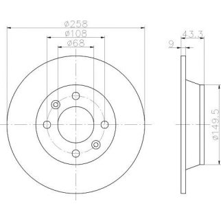 Диск тормозной задний TEXTAR 92048500 фото