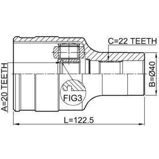 ШРУС внутренний FEBEST 0711-RM413RH фото 2