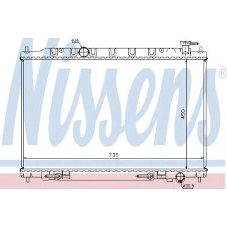 Радиатор основной Nissens 68712 фото