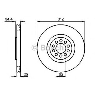 Диск тормозной BOSCH 0 986 478 467 фото