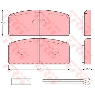 Колодки тормозные дисковые передн RENAULT: 10 66-72, 8 62-72 фото