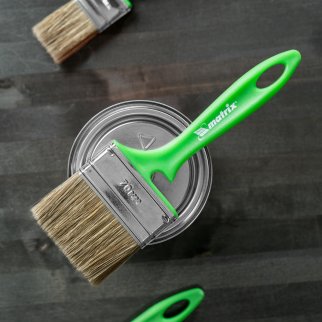 Кисть флейцевая "РАБОТЫ ПО ДЕРЕВУ"  70*12 мм MATRIX фото 5