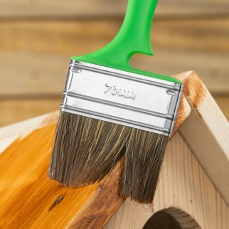 Кисть флейцевая "РАБОТЫ ПО ДЕРЕВУ"  70*12 мм MATRIX фото 7