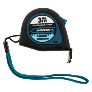 Рулетка 3м 16мм Ergonomisch магнитный обрезиненный зацеп GROSS фото 2