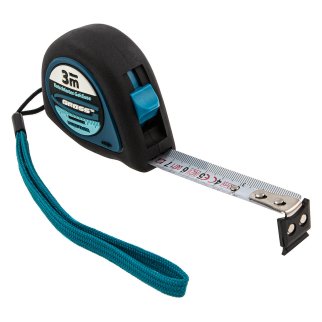 Рулетка 3м 16мм Ergonomisch магнитный обрезиненный зацеп GROSS фото