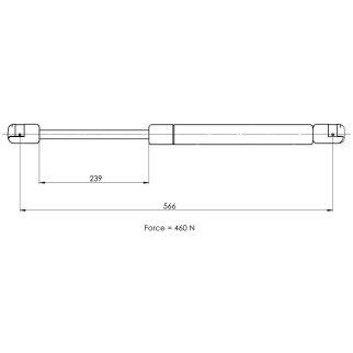 Газовый упор багажника TRIALLI GS 1001 фото 2