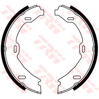 Колодки барабанные к-кт TRW GS8482 фото