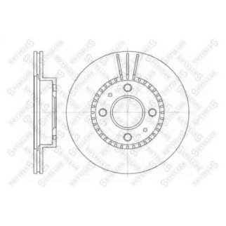 6020-2245V-SX_диск тормозной! пер.Nissan Almera 1.6D 95> фото